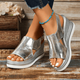 Baylie - Stylish Metallic Sandals