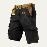 The Harrington Men’s Multi Pocket Tactical Cargo Shorts with Belt