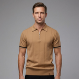 The Briarcliff Men’s Quarter Zip Polo Shirt