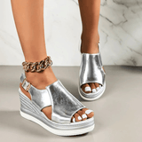 Baylie - Stylish Metallic Sandals