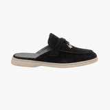 Black Suede Mediterranean Mule