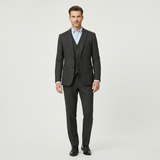 The Norwood Men’s Tweed 3 Piece Suit – Slim Fit Herringbone Jacket, Vest & Pants