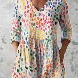 Bernadette | Loose Blouse with V-Neck