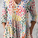 Bernadette | Loose Blouse with V-Neck