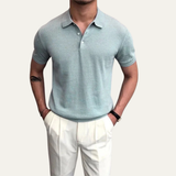 The Otranto Men’s Business Casual Knitted Polo Shirt