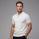 The Briarcliff Men’s Quarter Zip Polo Shirt