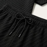 The Surrey Men’s Summer Jacquard Polo & Shorts Set – Lightweight Beach Outfit