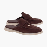 Brown Suède Mediterranean Mule