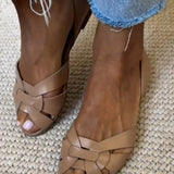 SERAFINA INTERWOVEN SANDALS NATURE