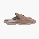 Beige Suede Mediterranean Mule