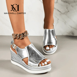 Baylie - Stylish Metallic Sandals