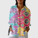 Lightweight and Colorful Printed Blouse