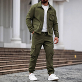 The Ravenna Men’s Casual Utility Cargo Set – Jacket and Pants