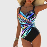 Cross-Cut & Shaping Swimsuit