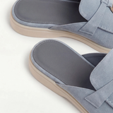Sky Blue Suede Mediterranean Mule