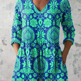 Inês | Long Blouse with V-Neck