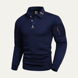 The Avellino Men’s Quick Dry Long Sleeve Trendy Polo Shirt