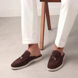 Brown Suède Mediterranean Mule