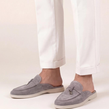 Light Grey Suède Mediterranean Mule