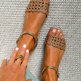 AURORA GOLDEN SANDALS SUMMER CHARM