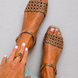 AURORA GOLDEN SANDALS SUMMER CHARM