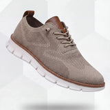 Ultracomfort Breathable Shoes: Khaki-White