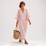 Soraya Striped Pink Kaftan