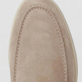 Beige Suede Yacht Mule