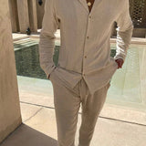 The Lisbon Linen Set – Summer Shirt & Pants for Men
