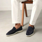 Classic Suede Loafer Navy Blue